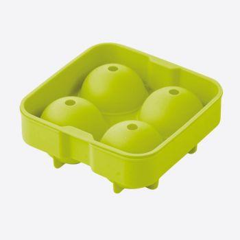 Point-Virgule ijsballenvorm uit silicone voor 4 ijsballen groen ø 4.5cm