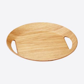 Point-Virgule ovalen dienblad houtkleur 46x41x4cm