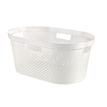 Curver Infinity Recycled Wasmand Dots 40l Wit